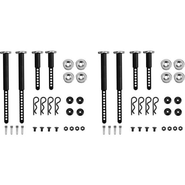 2X Metal Front and Rear Extended Body Post Mounts Shell Column with Magnet for 1/10 RC Crawler Car Axial SCX10 II 90046