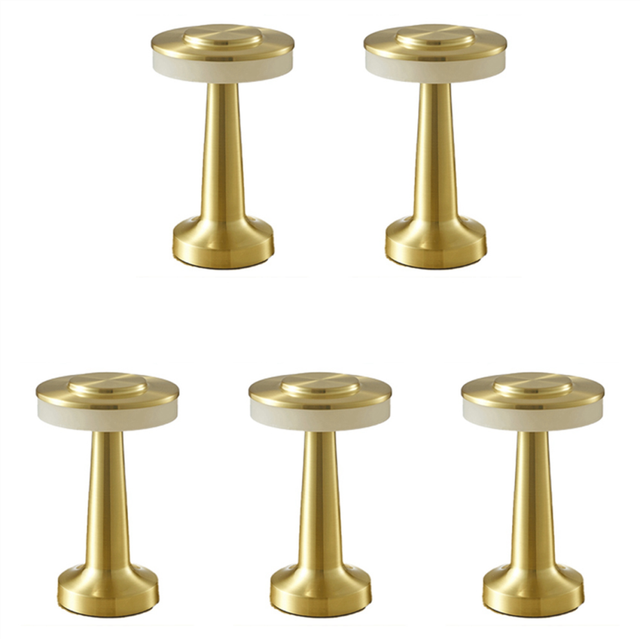 5X Touch LED Rechargeable Table Lamp Dining Hotel Bar Outdoor Small Night Gold