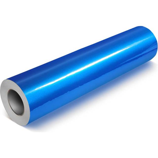 "VViViD DECO65 Reflective Blue Permanent Adhesive Craft Vinyl Roll (12"""