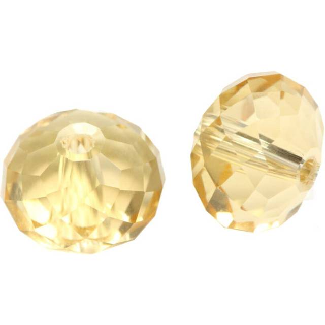 24pcs Adabele Austrian 8mm Faceted Rondelle crystal Beads golden Yello