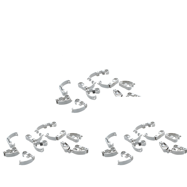 30 x Wrist Watch Bracelet Band Fold Over Clasps 0.4X0.1 Inch