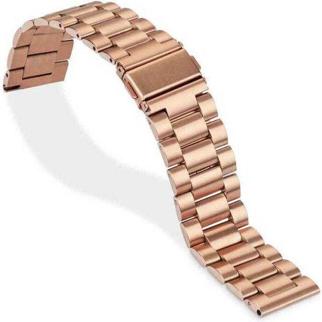 (rose gold, 20mm) 16/18/20/22/24 Mm Quick Release Replacement Watch Band Premium Solid Stainless Steel Metal Bracelet Men&apos;s Watch Strap