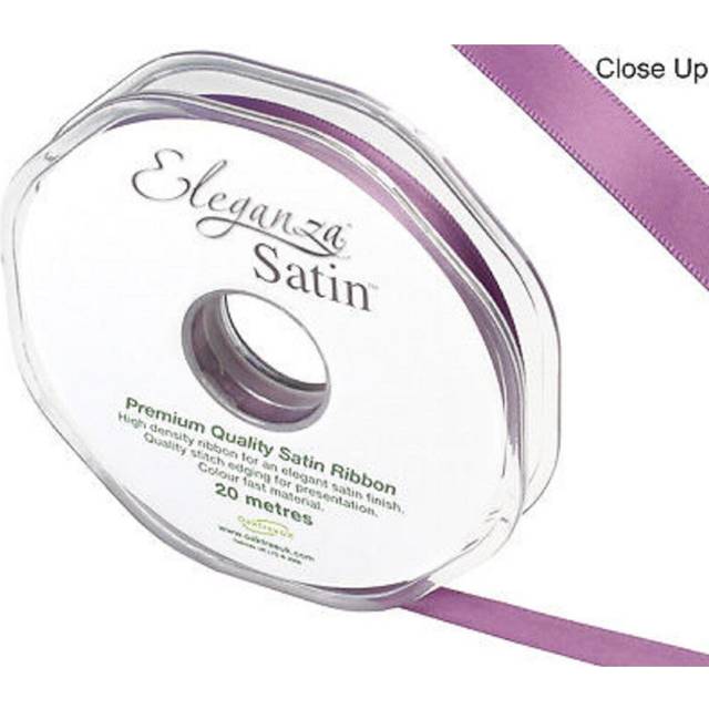 QUALITY DOUBLE SIDED FACED SATIN RIBBON ROLL REELS - 3mm x 50m (DAMSON)
