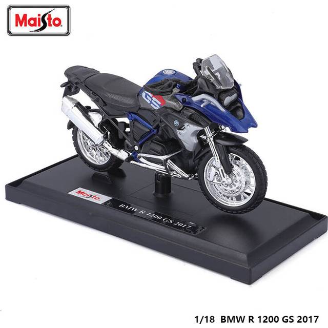 (1-18 BMW R1200GS) Maisto kakawasaki H2R KLR 650 die-casting motorcycle model alloy collection hobby toy gift off-road motorcycle