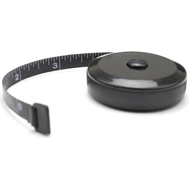 Tape Measure for Body Measuring Cloth Sewing Tailor Fabric Measurements (Retractable Dual Sided Black)