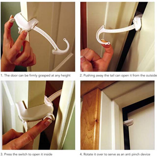 Door Child Proof Lock Prevent Finger Pinch Guard Anti Accidental Door Safety Lock