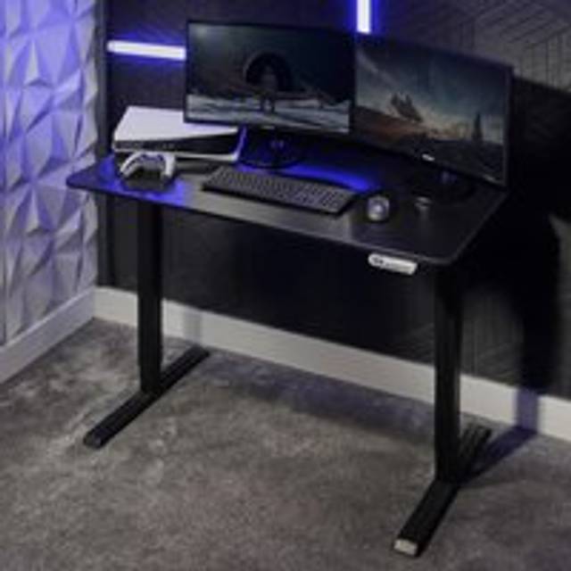 X Rocker Ascend Height Adjustable Desk, Black
