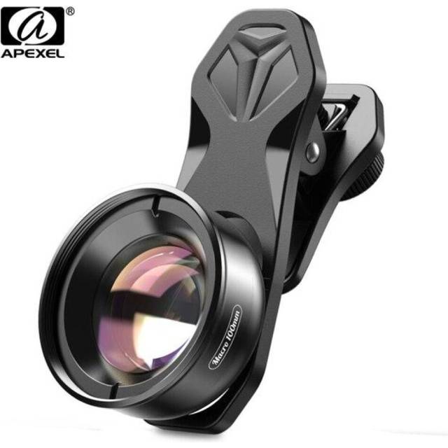 (macro lens) Apexel Hd Optic Camera Phone Lens 100mm Macro Lens Super Macro Lenses For Iphonex Xs Max Samsung S9 All Smartphone