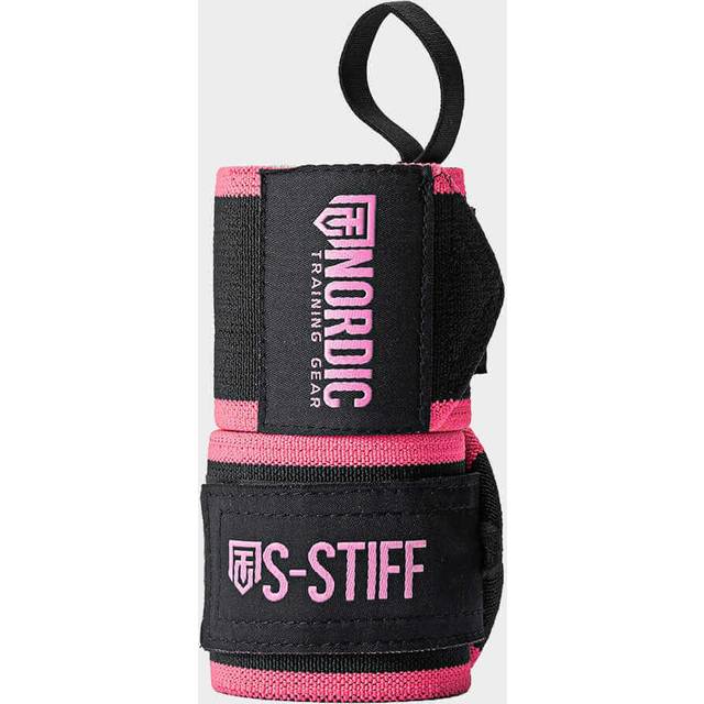 Wrist Wraps With Thumb Loop - 40 CM / Super Stiff / Rosa