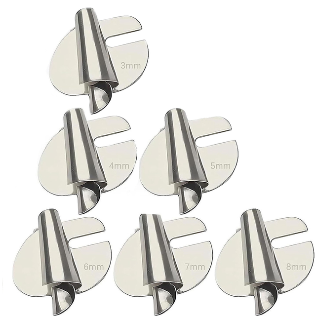 6pcs sewing rolled hemmer foot, 3mm-8mm 6 sizes wide rolled pressure foot2245