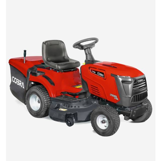 Cobra LT102HR2L Petrol Ride On Lawn Tractor 102cm In Red