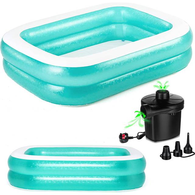 BESTWAY INFLATABLE FAMILY PATIO GARDEN RECTANGULAR PADDLING SWIMMING POOL