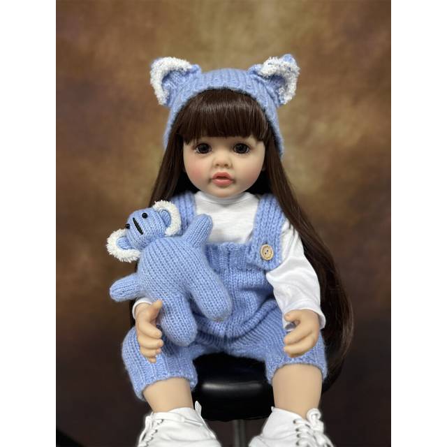 (E, L) Lifelike Reborn Dolls Realistic Full Silicone Baby Bebe Vinyl 50CM Newborn Girl Doll