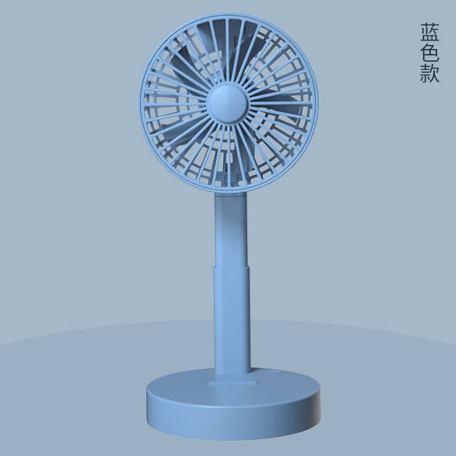 (Blue) Cute New Pet Folding Mini Portable Cute Handheld Electric Fan Usb Charging
