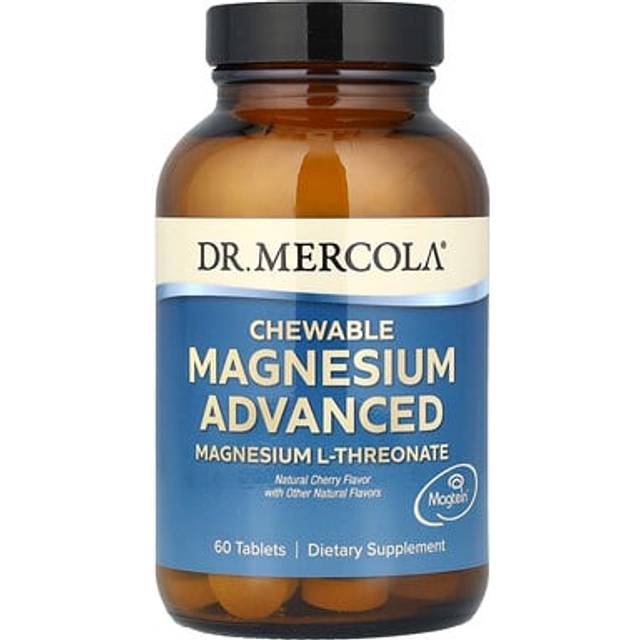 Dr. Mercola  Chewable Magnesium Advanced  Natural Cherry  60 Tablets