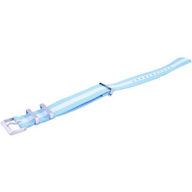 Ratio NATO24 22 mm Men Argentina National Flag Pattern Polyester Strap, Blue