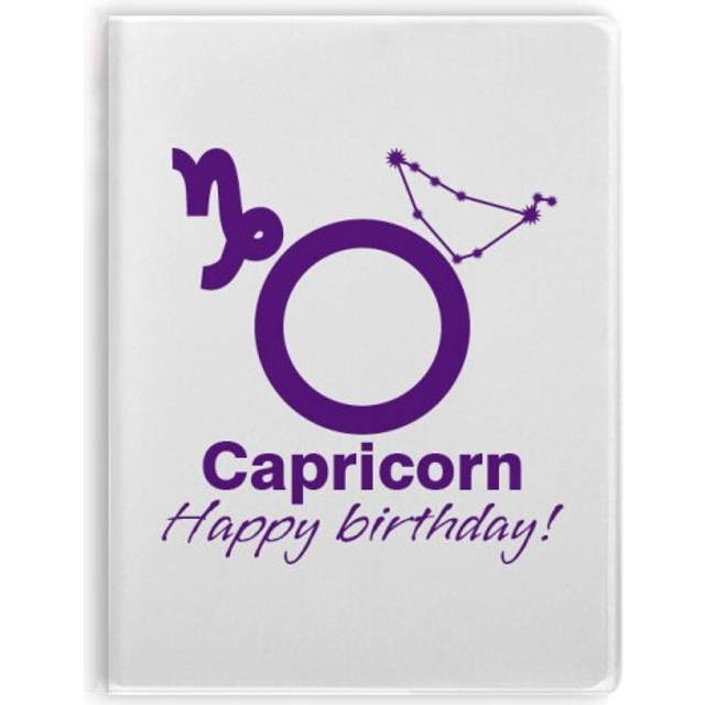 Constellation Fate Birthday Celebration Capricorn Notebook Gum Cover Diary Soft Cover Journal