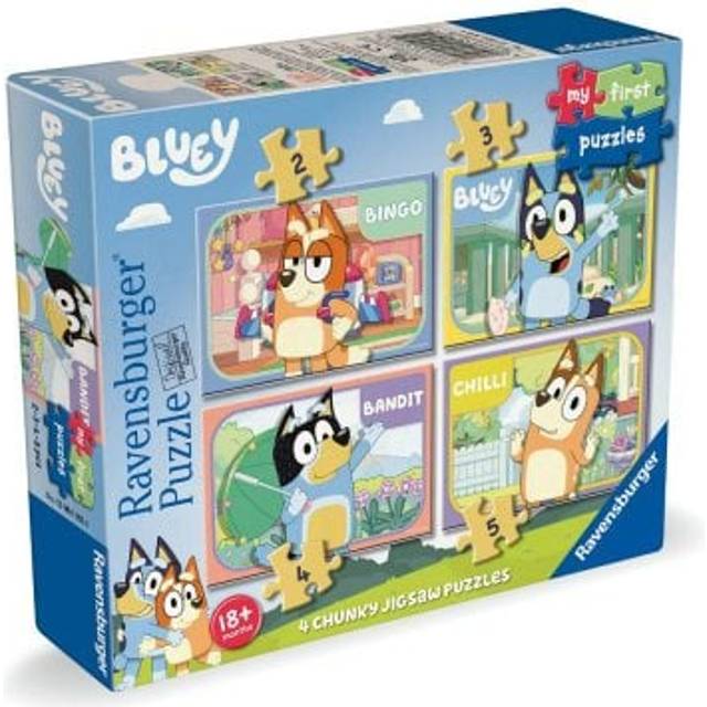 Bluey My First Puzzles 4 in a Box Jigsaw Set