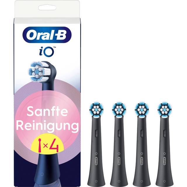 Oral-b iO Gentle Care Tandborsthuvuden 4 st - Svart