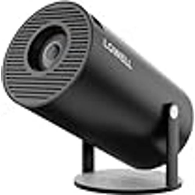 LQWELL HY300 PRO Miniprojektor, 4K 1080P-stöd, med Android 11, WiFi 6, Bluetooth 5.0, stöd för Airplay och Miracast, bärbar för hem och utomhusbruk, för Android/iPhone/PC/Mac/Switch