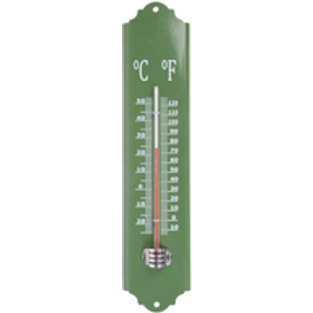Esschert Esschert Metal Thermometer - Green (EL026-1)