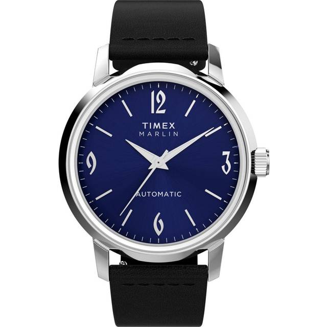 Timex Marlin Automatic 40mm Leather Strap Watch TW2W93100