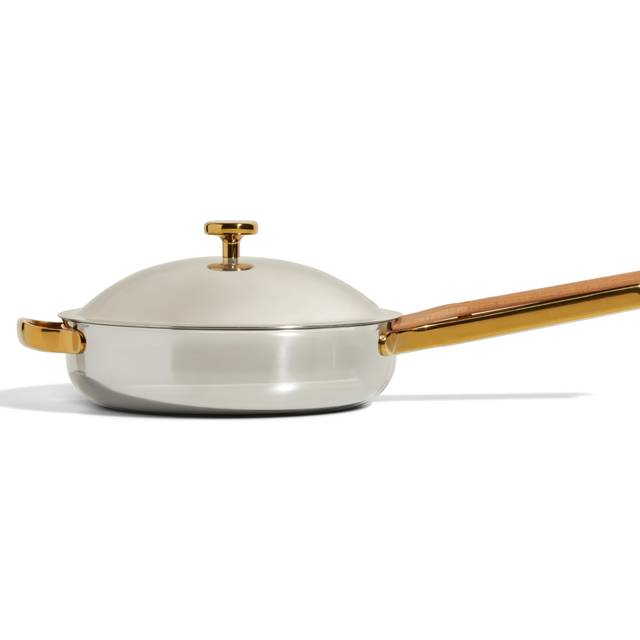 Titanium Always Pan Pro - Beechwood Spatula / Chrome/Gold
