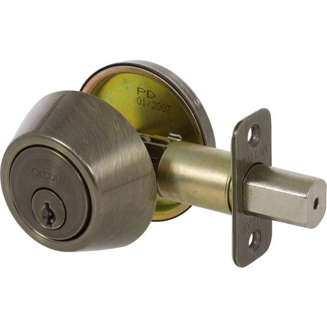 Callan KA2005 Single Cylinder Deadbolt Grade 3, Antique Brass