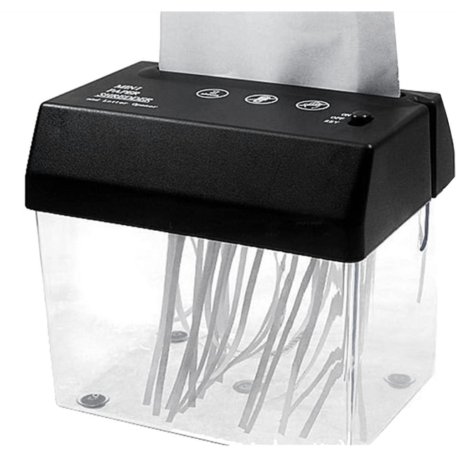 Portable Electric Paper Shredder USB Battery Operated