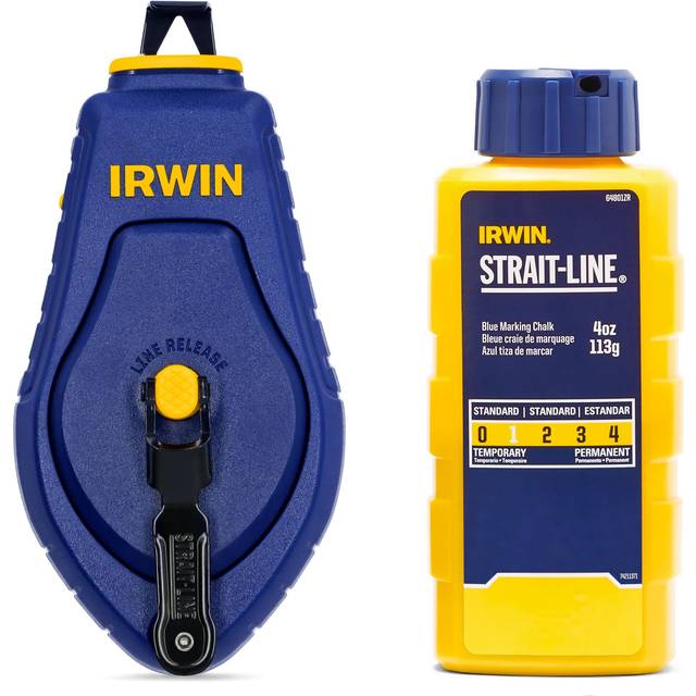 IRWIN Tools STRAIT-LINE COMPACT Chalk Reel  with Blue Chalk  100 ft. (IWHT48440BC)