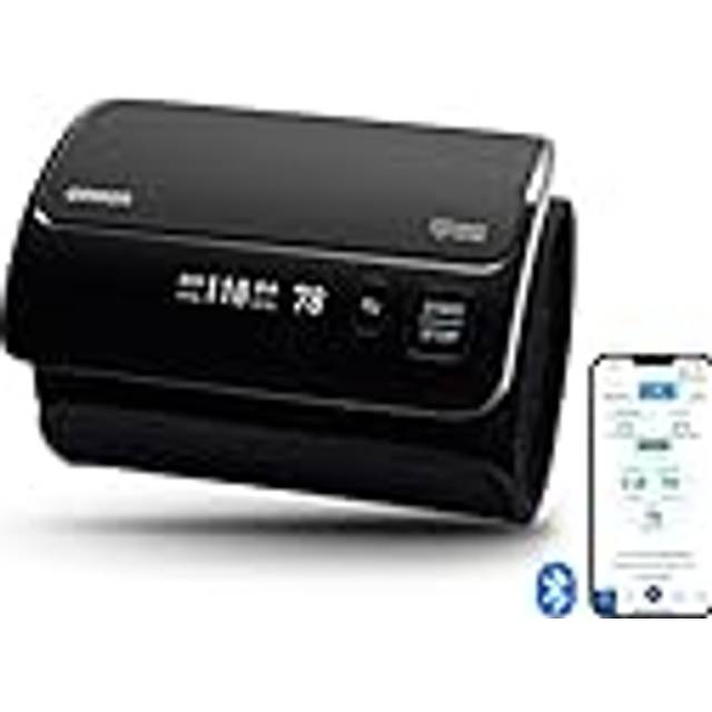 Omron EVOLV Smart blodtrycksmätare för hemmabruk - komplett, trådlös blodtrycksmätare med Bluetooth-överföring kompatibel med smartphone, nu med 6 månaders gratis OMRON Connect Premium-abonnemang