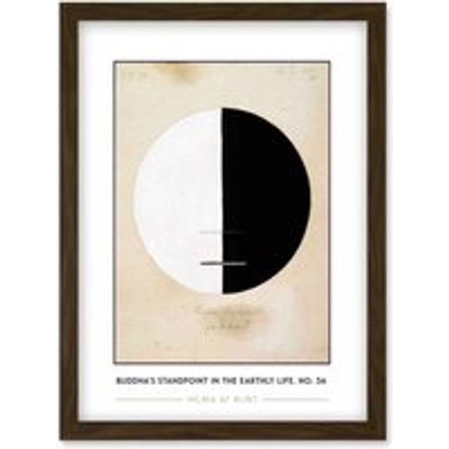 Hilma Af Klint Buddha's Standpoint In The Earthly Life, No. 3a Abstract Painting Artwork Framed Wall Art Print A4 - Brown - One Size