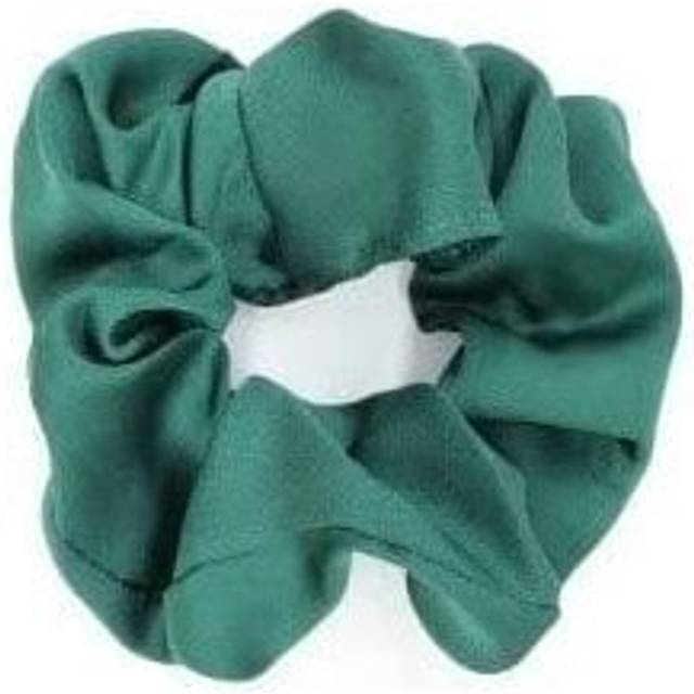 JAYLEY Green Silk Blend Scrunchie
