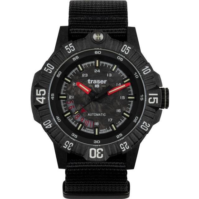 Traser H3 111355 Herrenuhr P99 A Tactical Carbon 46mm 20ATM