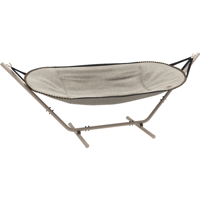 SACKit Cobana Hammock På Stel Hængekøje På Taupe Alu Stel Kirra Sand