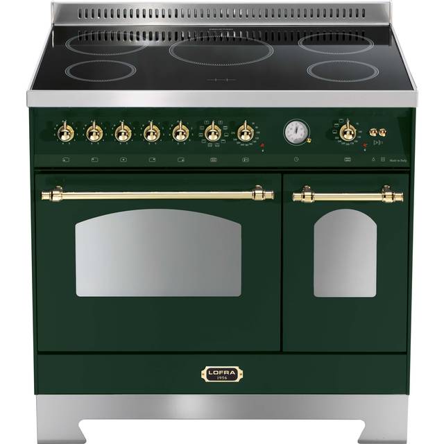 Spis - Dolce Vita 90 cm induktion (2 ugnar) (Grön/Mässing)