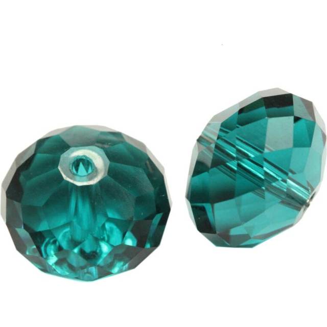100pcs 8mm Adabele Austrian Faceted Rondelle crystal Beads Emerald gre