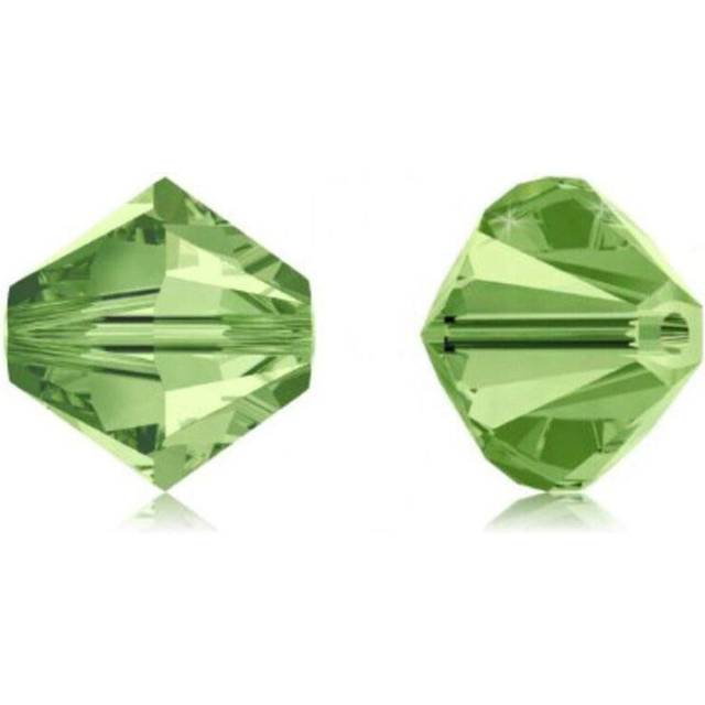 24pcs Adabele Austrian 10mm Faceted Bicone Crystal Beads Peridot Green