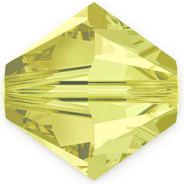 24pcs Adabele Austrian 10mm Faceted Bicone Crystal Beads Jonquil Yello