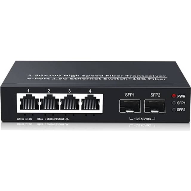 2.5GbE Ethernet Switch 4 Port Network Switcher US Plug