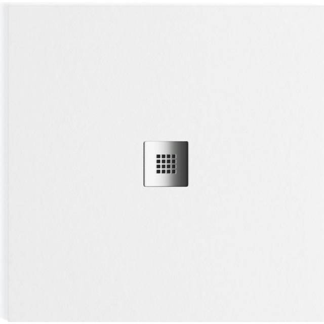 Honiston Square Mineral Composite Slate Effect Shower Tray - White - 760mm x 760mm
