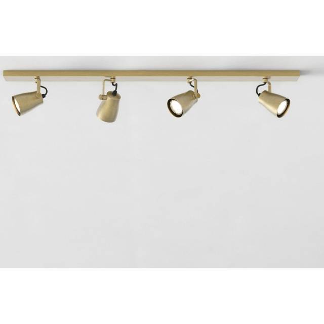 Astro Juno Four Bar Spotlight Matt Brushed Brass