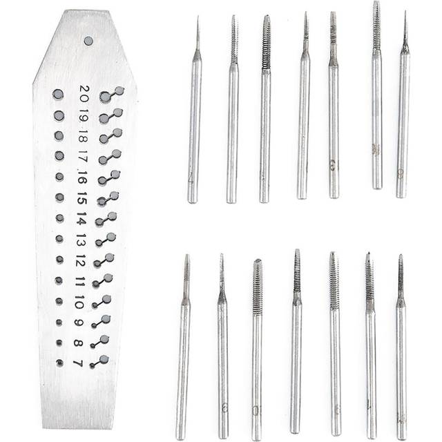 Steel 28 Holes Screw Tap Carving Tool Thread Cutting Tapping Kit Watch Repairing Tool