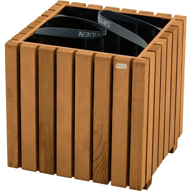 Siena Garden Oskar U76257 Planteringslåda Furu, Fibertyg Brun