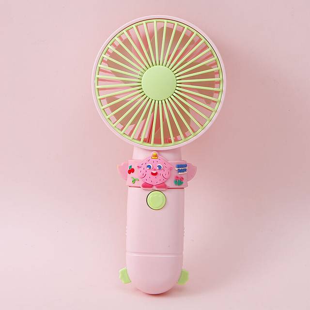 (StyleA) Power Rechargeable Usb Portable Handheld Mini Fan Cute Cartoon Shaped Design