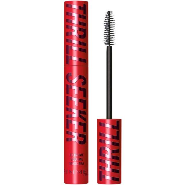 Thrillseeker Extreme Volume Mascara Black, Ultra Volumising, 24hr Wear, Unique BIG Tower Fibre Brush, Smudge-Proof, Flake-Free, Clump-Free, Cruelty
