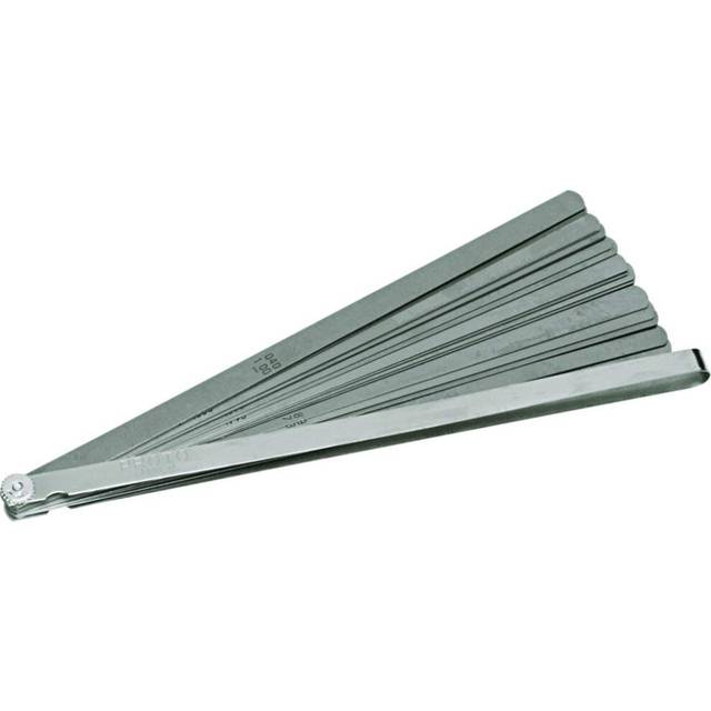 "Proto J000TL 25 Blade Long Feeler Gauge Set (1/2"""" and 12"""" blades in"