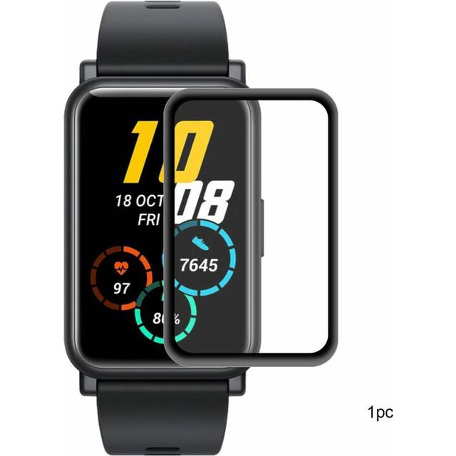 (NO.1) 3D Curved PC Soft Edge + PMMA Full Screen Coverage HD Watch Screen Protector Watch Film for Huawei Honor Watch ES