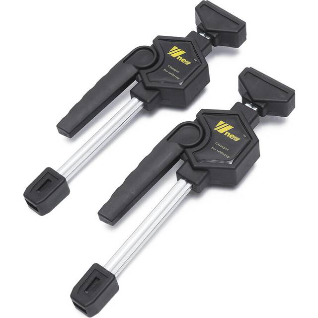 2Pcs MFT Table Clamp Quick Ratchet Release Speed Squeeze Woodworking Clamp Clip Kit Spreader Gadget Tool DIY
