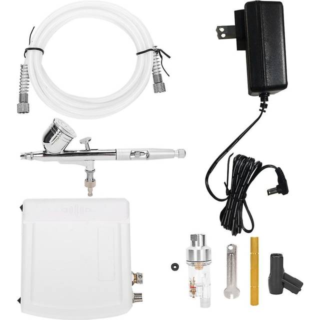 Multipurpose Airbrushing Kit Gravity Feed Dualaction Airbrush Set Td08acsf+130sc (0.3 Caliber) 100240vus Plug